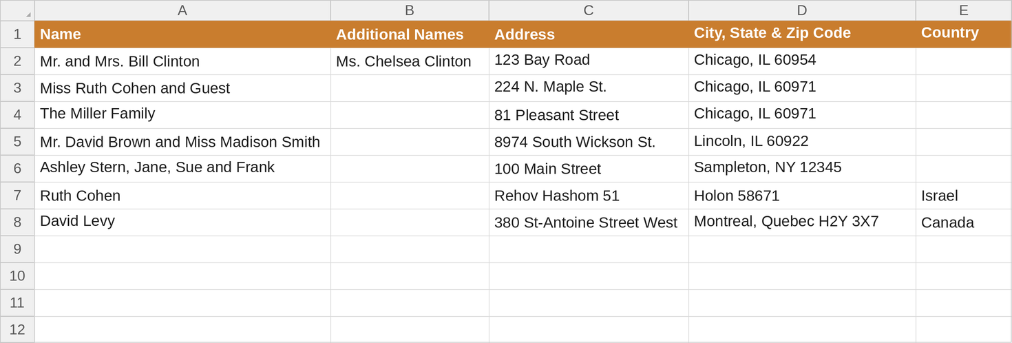 address list template cohenprinting